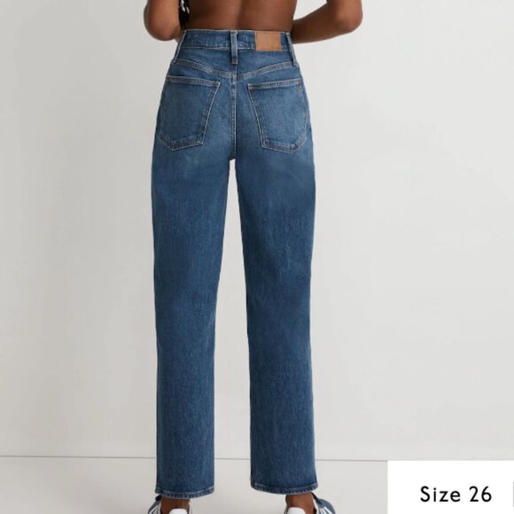 NWT Madewell The Perfect Vintage Straight Jean in Mayfield Wash Size 26 - Picture 2 of 4
